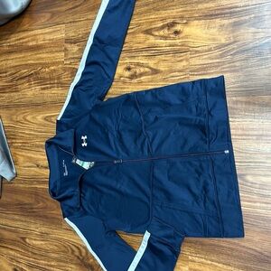 Boys Under Armour Navy Blue Zip-Up Jacket